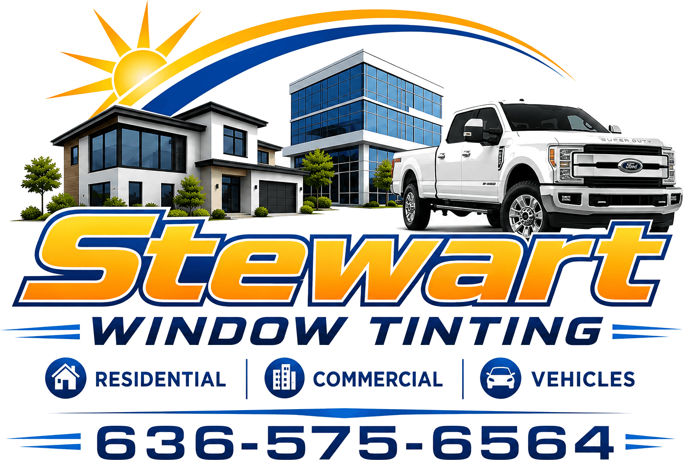 Stewart Window Tinting. Residential, commercial and vehicles. 636-575-6564.